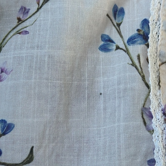 Zimmermann Sleeveless Ruffle and Lace Mockneck Blouse sz 0 - Picture 11 of 11